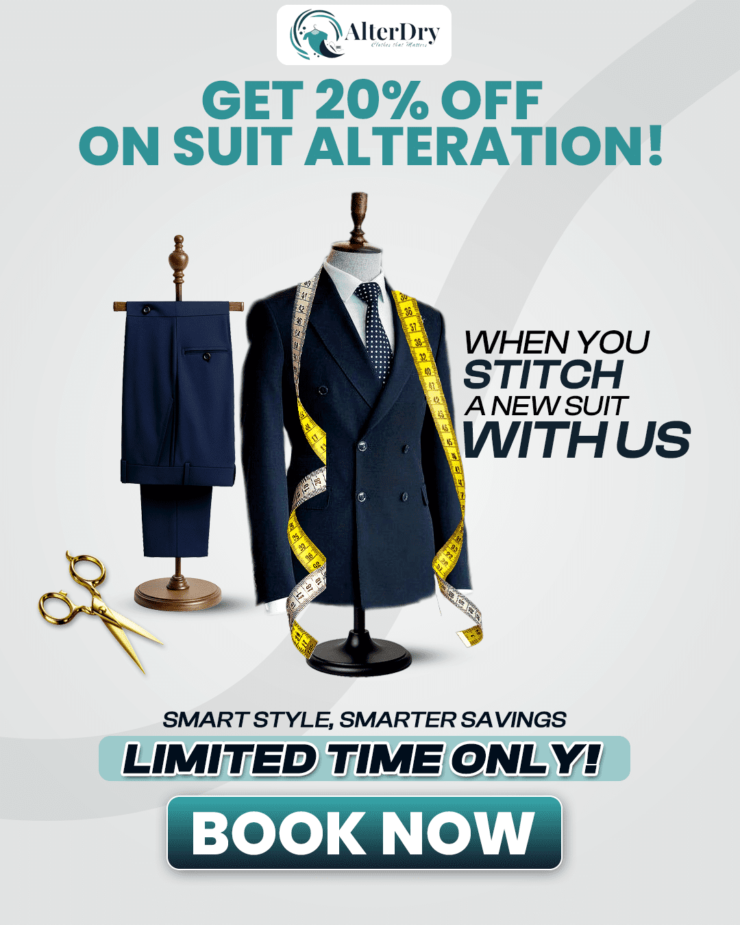 suit stitching tailor on Door