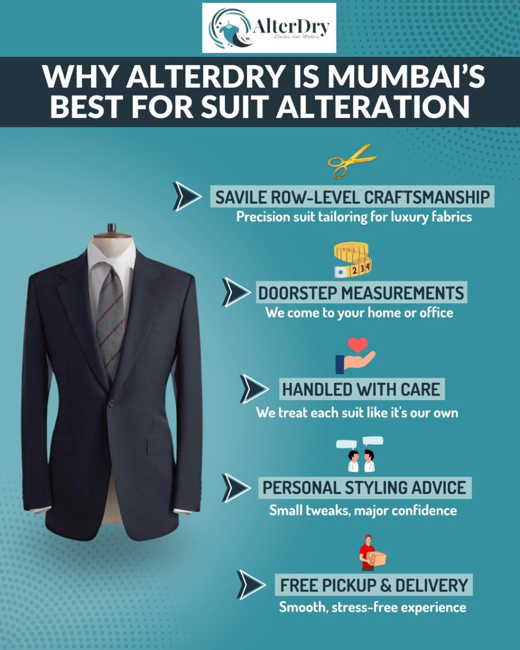 Suit alteration Alterdry